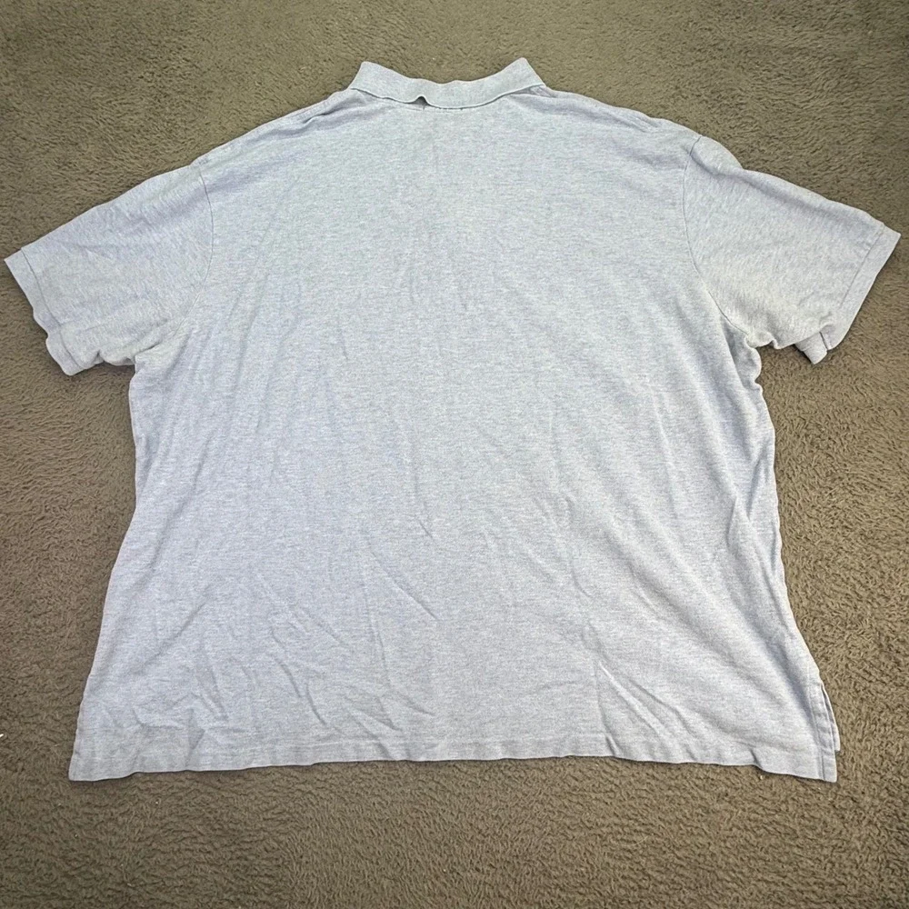 Polo Ralph Lauren Polo Shirt Mens 4XB Light Blue Heather Short Sleeve Pony Logo